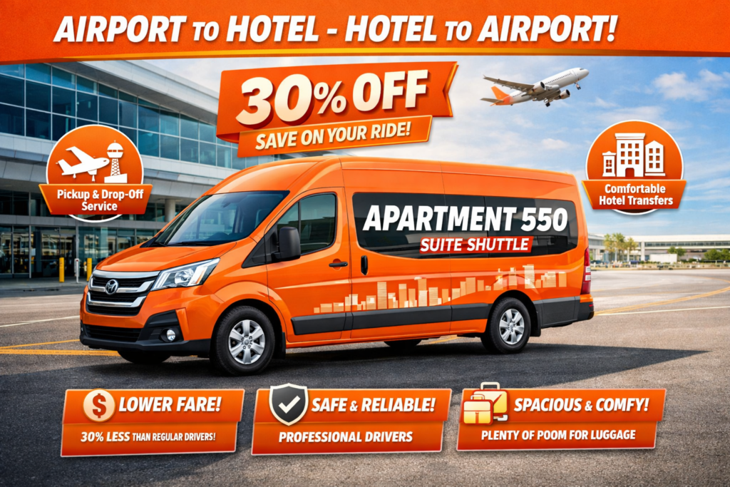 Apartment 550 Suites Shuttle